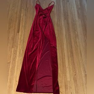 Emerald Sundae Red Velvet Dress - Size M